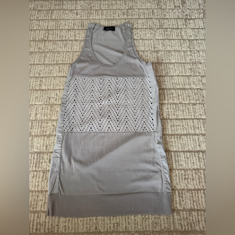 Diesel Black Gold Light Gray Knit Tank/tunic/dress size 38